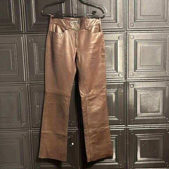 Banana Republic Pants - Banana Republic Brown leather pants